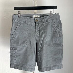 Old Navy Smoke Gray Cargo Hiking Camping Summer Shorts, Size 8